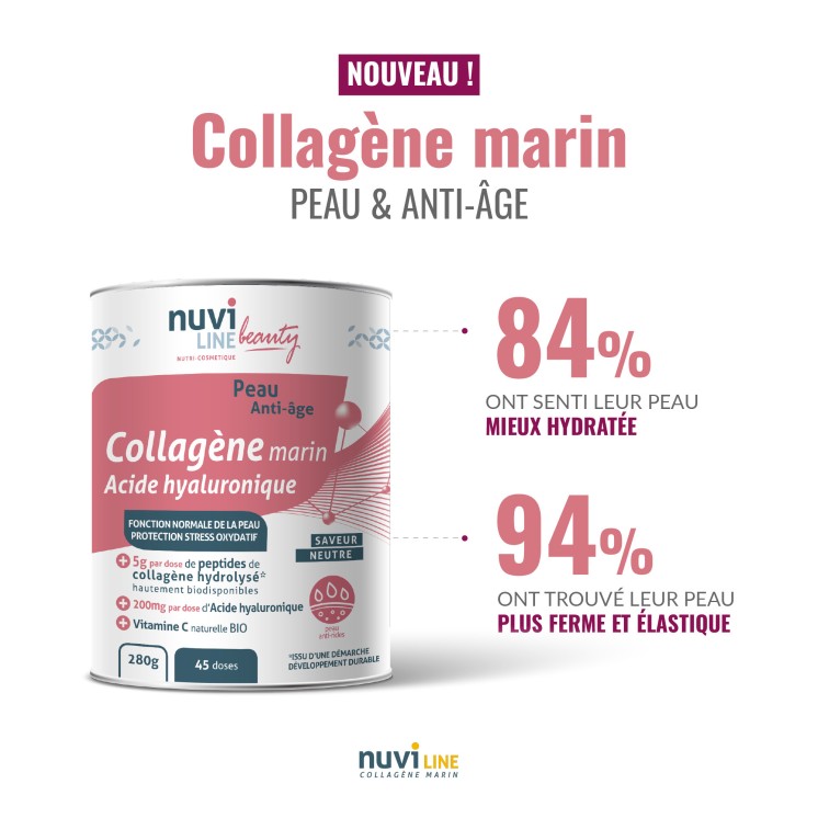 Collagene marino per la pelle con acido ialuronico e vitamina C